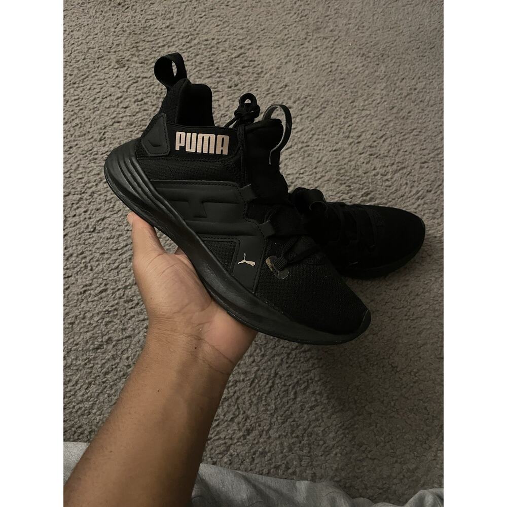 Size 6y- Puma Womens Contempt Demi 193162-01 Black Running Shoes Sneakers